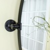 TEHOME Pivoting Oval Metal Framed Wall Mounted Bathroom Vanity Mirror - 3 of 4