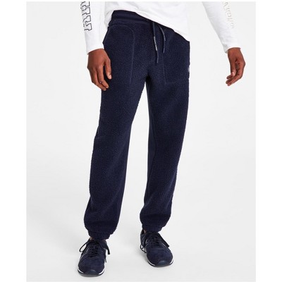 Armani Mens Structured Cotton Casual Jogger Pants, Blue, 40W x 28L