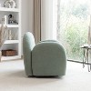 SEYNAR Modern Teddy Upholstered 360 Degree Swivel Armchair with Metal Base - 2 of 4