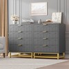4 Drawer Dresser for Bedroom, Modern Dressers with Gold Metal Handles - 3 of 4