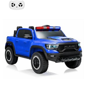 Kids Ride On Pickup Car, 12V Electric Ride On Truck for Kids, Remote Control Toy Car, 3 Speeds, Spring Suspension & LED Lights - 1 of 4