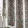HLC.ME Paris Paisley Decorative Print Damask Pattern Light Reducing Grommet Window Curtain Panels for Bedroom, Set of 2 - 4 of 4