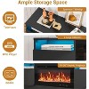 Modern TV Stand, Media Console with Storage Cabinet, Fits 75" TVs and 36" Electric Fireplace - 2 of 4