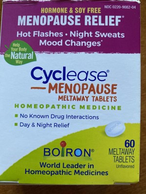  Boiron Cyclease Menopause Relief Tablets, White, 60 Count :  Health & Household