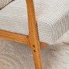 INFURNIC Accent Chairs Mid Century Modern Arm Chair with Pillow Upholstered Reading Chair for Living Room Bedroom, Beige, 24.8"*28.74"*30.31" - 4 of 4
