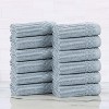 Modern Ribbed Cotton  Assorted Towel Set by Blue Nile Mills - 2 of 4
