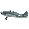 Grumman F4F-4 Wildcat Fighter Aircraft "USS Yorktown" (1942) US Navy "Air Power Series" 1/48 Diecast Model by Hobby Master - 3 of 4