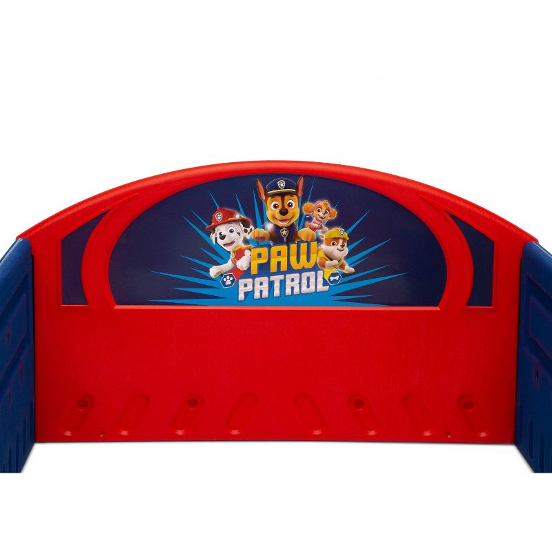 Toddler PAW Patrol Plastic Sleep and Play Kids&#39; Bed with Attached Guardrails - Delta Children, 6 of 12