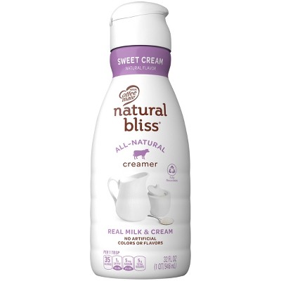 Natural Bliss Sweet Cream Coffee Creamer - 32 fl oz (1qt)