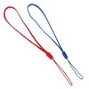 Unique Bargains 2 Pieces Red Blue Hand Wrist Strap Lanyard String 19cm Length for Mobile Phone - 3 of 4