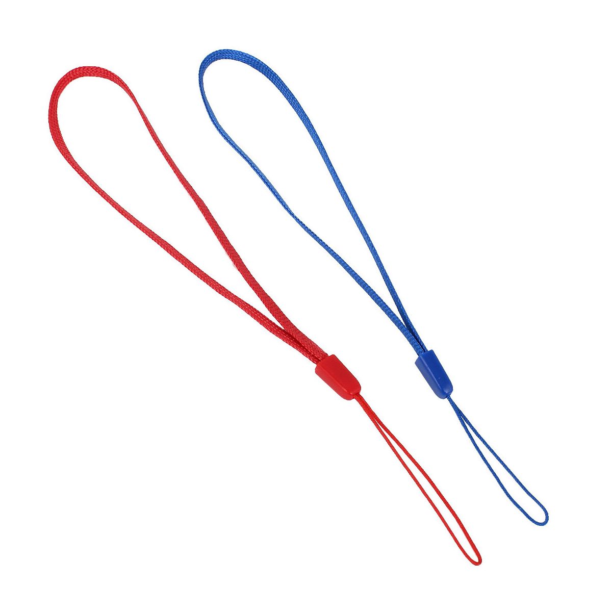 Unique Bargains 2 Pieces Red Blue Hand Wrist Strap Lanyard String 19cm Length for Mobile Phone - thumbnail 3