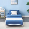 Homhougo 6 Inch Metal Platform Twin Size Bed Frame Low Profile with Sturdy Steel Slats Support White - 3 of 4