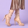 Allegra K Women's Platform Stiletto Heels Lace Up Sandals - 2 of 4