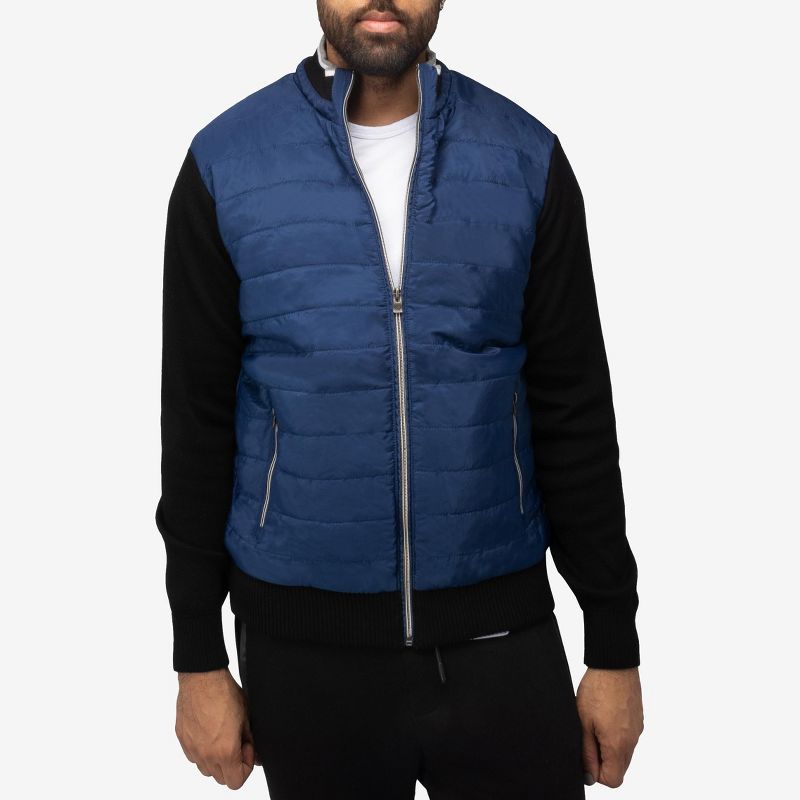 X RAY Men's Lightly Padded Hybrid Sweater Jacket, 1 of 7