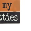 SEVOBAL Party Decor Come In My Pretties Halloween Sign 12 Inch with Wire Hanger for Festive Decoration, Black Orange White, 12.2"*12.2"*3" - 3 of 4