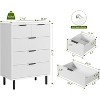 Fluted 5 Drawer Dresser for Bedroom, Modern Wood Chest of Drawers with Wide Drawers - 2 of 4