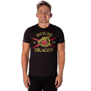 Game of Thrones Mens' House Of The Dragon Sword And Dragon Eye T-Shirt