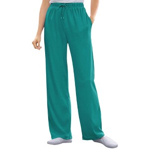 Woman Within Sport Knit Straight Leg Pant - 1 of 4