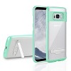 Reiko Samsung Galaxy S8/ SM Transparent Bumper Case with Kickstand in Clear Green - image 2 of 4