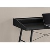 Sapphtopaz Home Office Desks 47.25" Contemporary Computer Desk with Open Storage Shelf and Metal Frame Gaming Desk Office Desk for Home Office - 4 of 4