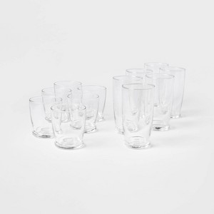 12pc Glass Lenoir Highball and Double Old Fashion Glass Set - Threshold™ - 1 of 4