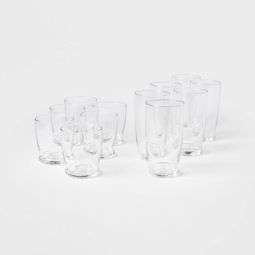 12pc Glass Lenoir Highball and Double Old Fashion Glass Set - Threshold™
