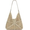 FATMOON Straw Beach Tote Bag for Women Raffia Crochet Purse Large Summer Hobo Woven Shoulder Handbag for Vacation - 2 of 4