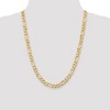 Black Bow Jewelry Men's 7.5mm 14k Yellow Gold Flat Figaro Chain Necklace - 2 of 4