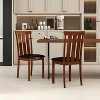 ADILE Wooden Dining Chairs Set of 2, PU Leather Upholstered Kitchen Chair with Rubber Wood Frame - 3 of 3