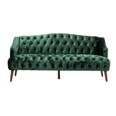 SYFERLORY Comfy 3-seat Sofa with Wooden Legs, PU, for Living Room and Study
