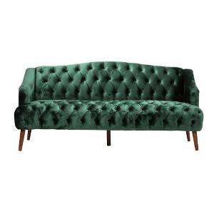 SYFERLORY Comfy 3-seat Sofa with Wooden Legs, PU, for Living Room and Study - 1 of 1