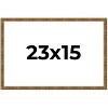PosterPalooza | Textured Gold Picture Frame - UV Acrylic, Backing Board, Hanging Hardware Included - 3 of 4