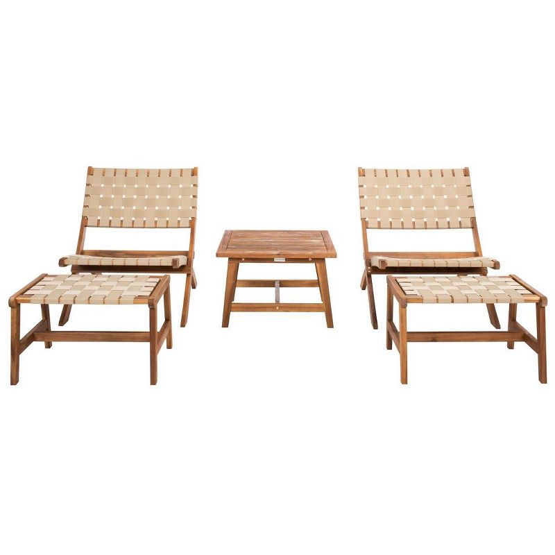 Darryl Patio Outdoor Chair and Ottoman Set  - Safavieh, 1 of 10