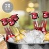 Big Dot of Happiness Red Grad - Best is Yet to Come - DIY Grad Cap Red Graduation Party Bottle Topper Decorations - Set of 20 - 2 of 4
