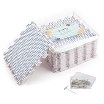  Knit Picks Premium Blocking Mats for Knitting and Crochet, Pack  of 9 Extra Thick Blocking Boards with Grids, Includes 100 T-Pins and  Storage Bag : Arts, Crafts & Sewing