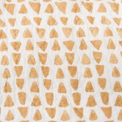 Blue and Yellow Reversible Cotton Twin Quilt Set
