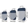 Unique Bargains Luggage Organizer Travel Bags for Travel Blue 1 Set - 3 of 4