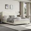Bed Frame for Kids with Velvet Upholstered Headboard, Cute Low Profile Platform Bed for Girls and Boys - 4 of 4