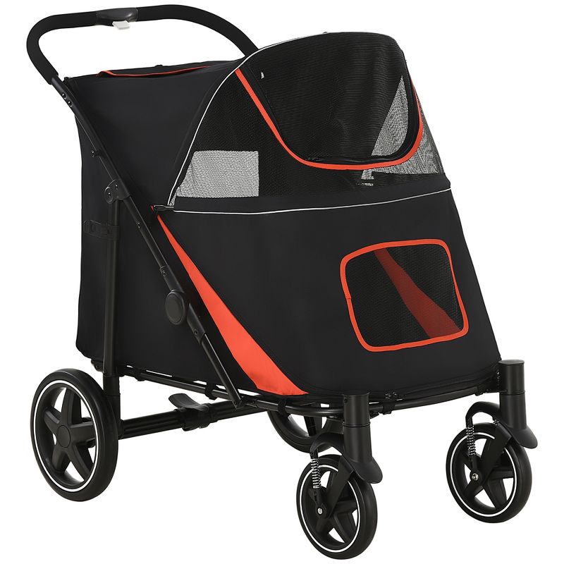 PawHut One-Click Foldable Large Doggy Stroller for Medium Dogs & Large Dogs, Pet Stroller with Storage, Dog Accessories, Dog Walking Stroller, 1 of 7