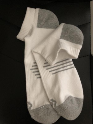 Men's Active No Show Socks 6pk - All In Motion™ White 12-15 : Target