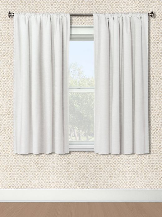 RYB HOME Semi Sheer Curtains Linen Textured Window Panels, Rod Pocket  Cortinas para Cuarto for Kitchen Bathroom Basement, Indoor, White, 52 x 63  Inch