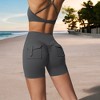 Anna-Kaci Active Women's High Waist Compression Workout Shorts for Running and Yoga - 4 of 4