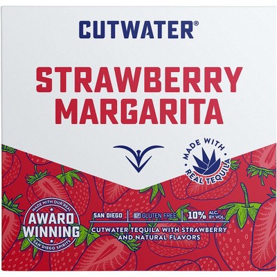 Cutwater Strawberry Margarita Cocktail - 4pk/12 fl oz Cans