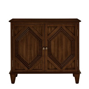 Maliang 33.6" Retro Wooden Accent Display Cabinet with Storage, for Living Room/Entryway/Dining Room/Kitchen - 1 of 4