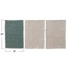 Storied Home 3-Piece Waffle Weave Tea Towels with Blanket Stitch Edge, Multicolor - 2 of 2