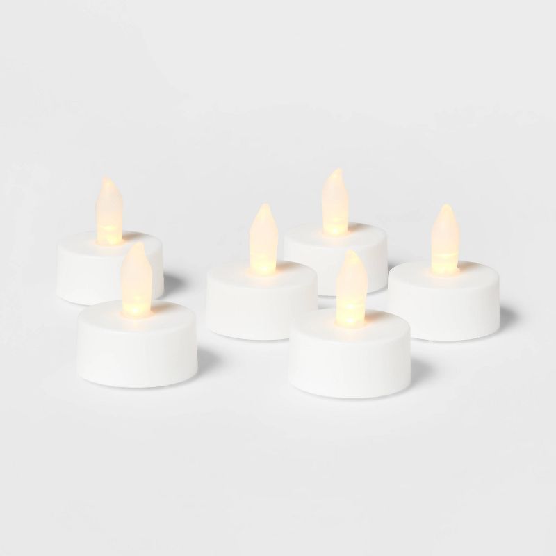 50ct Twist-Flame LED Tealight Candles (White) - Room Essentials&#8482;, 4 of 5