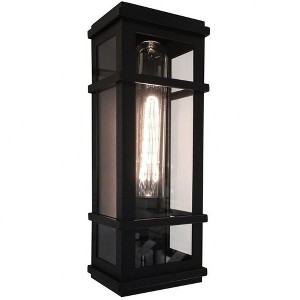 Artcraft Lighting Granger Square 1 - Light Wall Light in  Black - 1 of 3