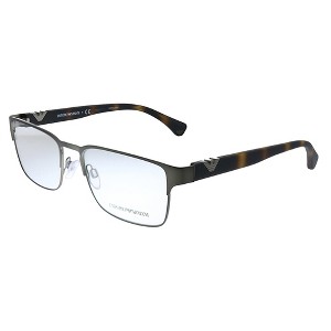 Emporio Armani EA 1027 3003 Unisex Square Eyeglasses Matte Gunmetal 55mm - 1 of 3
