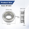 Unique Bargains Durable Chrome Steel Multipurpose Use Flanged Ball Bearing 4 6mm x 12mm x 4mm - 3 of 4