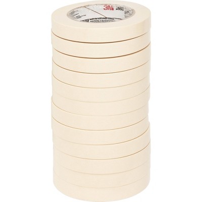 Highland Economy Masking Tape .7" x 60.1yds 3" Core Tan 260018A